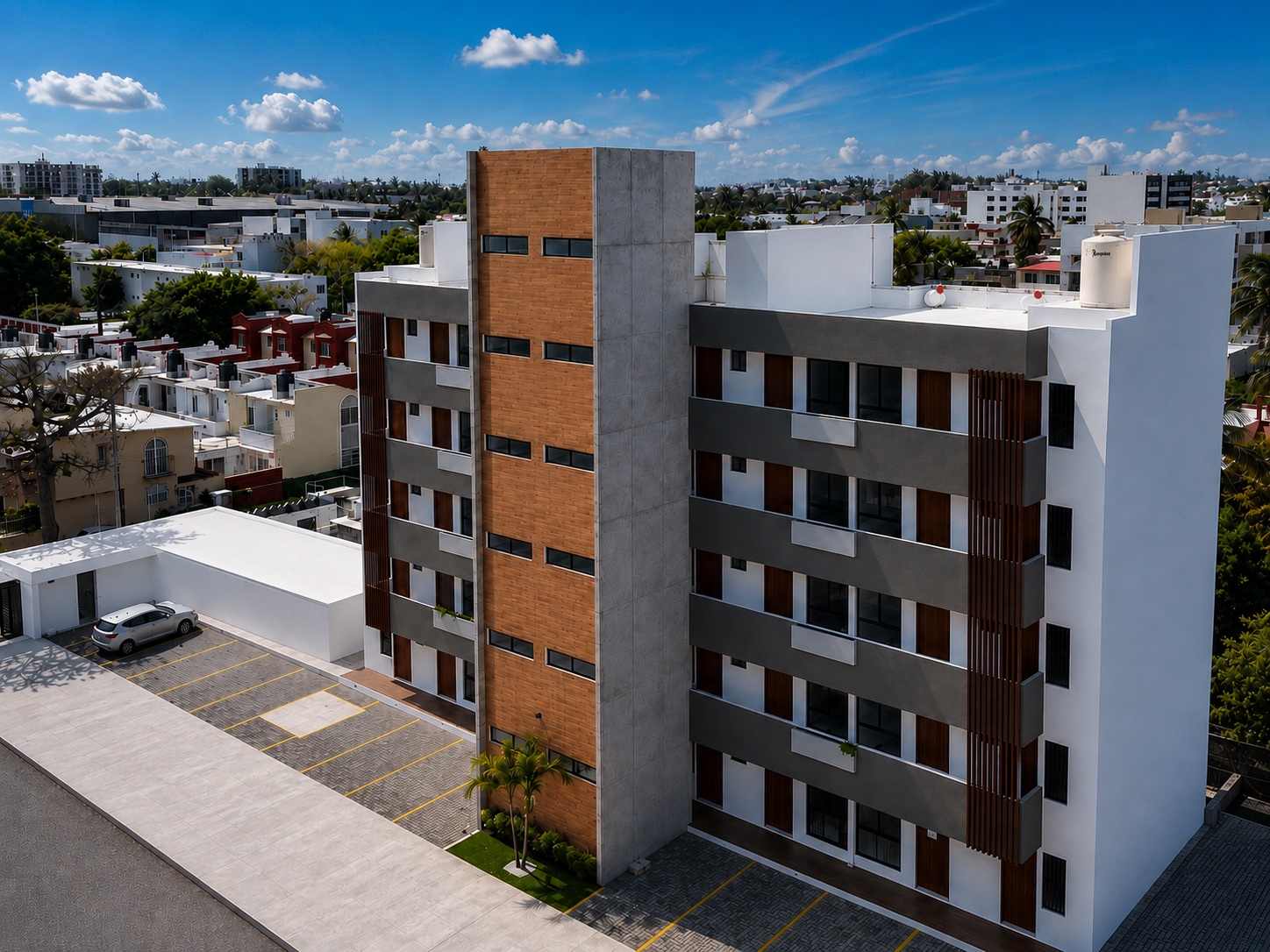 Fachada contemporánea de Torre Diamante en Boca del Río